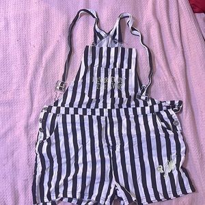 Gently Used Beetlejuice Overalls, Juniors XL (Runs small)